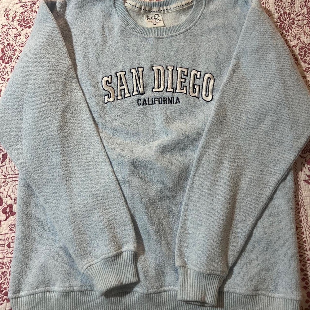 Light Blue Long Sleeve Top